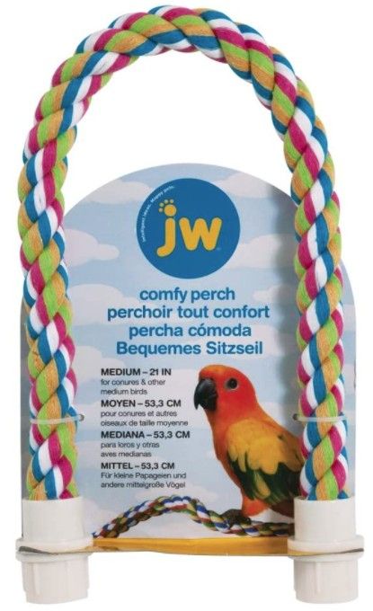 JW Pet Flexible Multi-Color Comfy Rope Perch