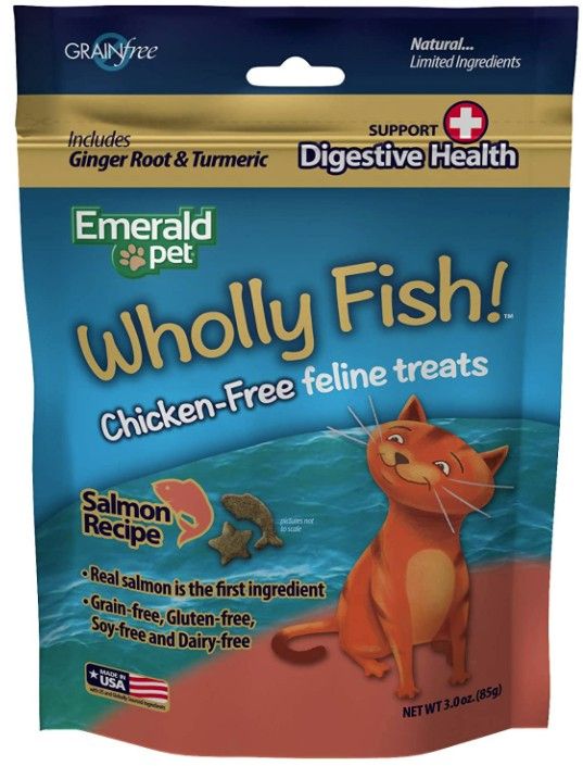 Emerald Pet Wholly Fish! Digestive Health Cat Treats Recipe