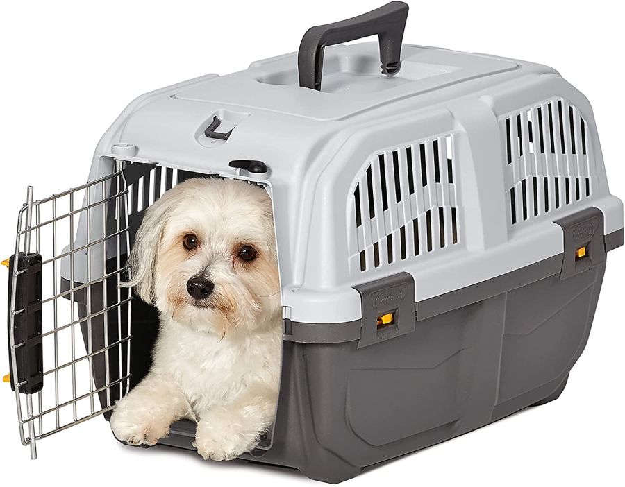 MidWest Skudo Travel Carrier Gray Plastic Dog Carrier