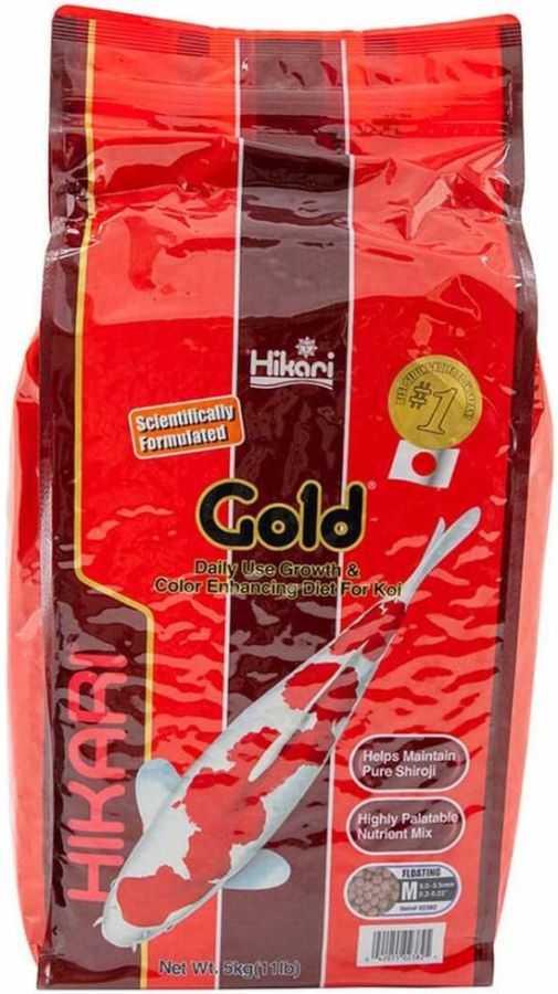 Hikari Gold Color Enhancing Koi Food - Medium Pellet