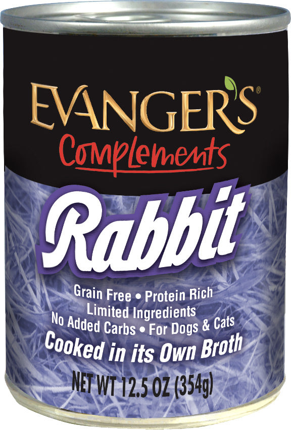 Evanger's Grain Free Rabbit  Canned Dog and Cat Food
