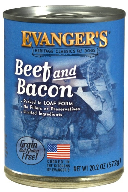 Evanger's Classic Beef with Bacon Canned Dog Food