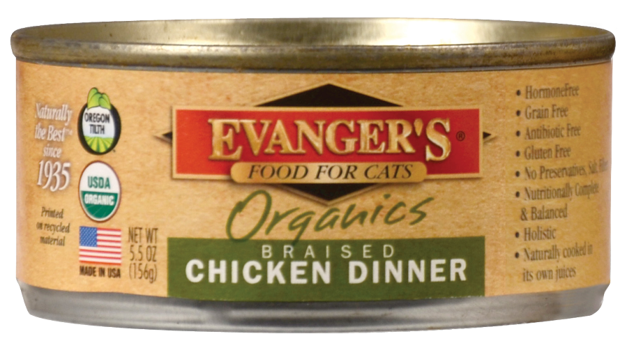 Evanger's Organic Braised Chicken Canned Cat Food