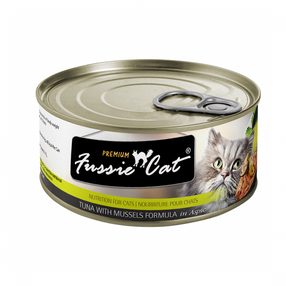 Fussie Cat Premium Tuna with Mussels Formula in Aspic Canned Food