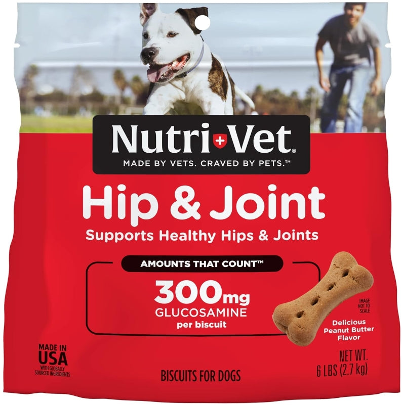 Nutri-Vet Hip and Joint Biscuits for Dogs Extra Strength