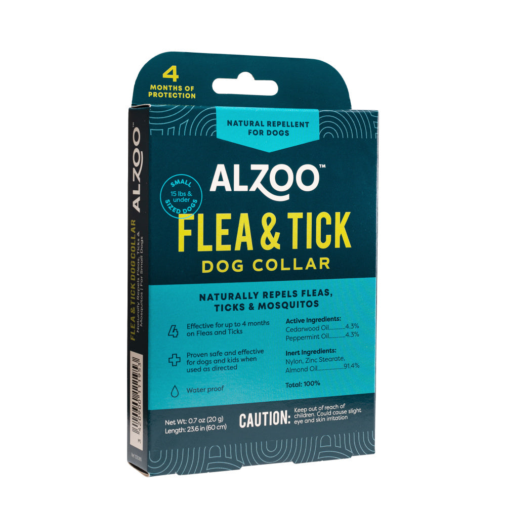 Alzoo Natural Repellent Flea and Tick Collar for Dogs