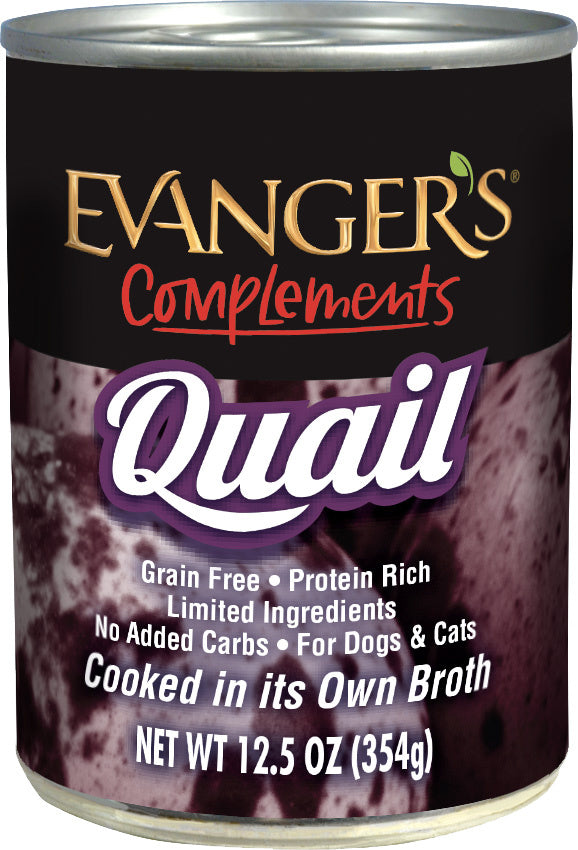 Evanger's Grain Free Quail Canned Food for Dogs and Cats
