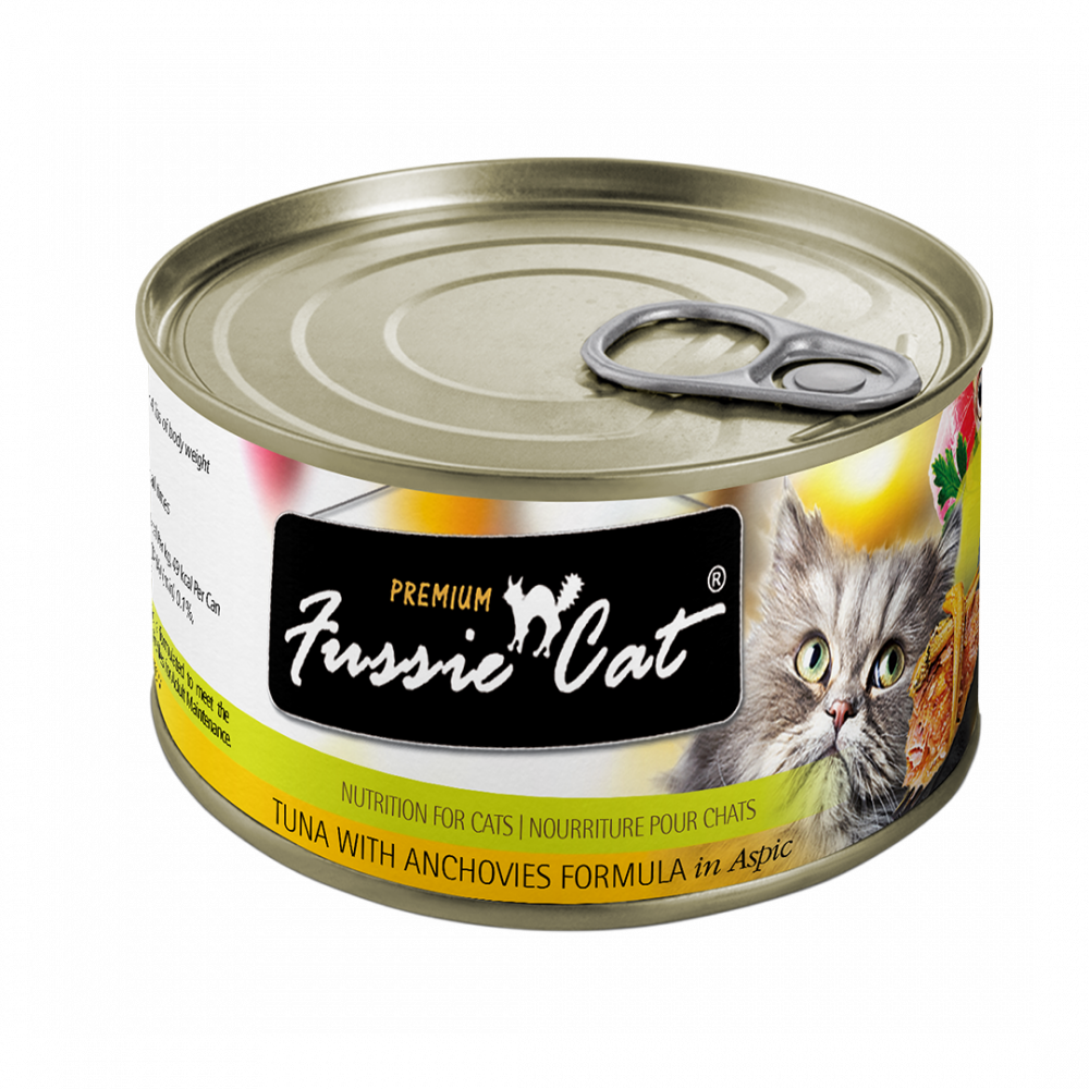 Fussie Cat Premium Tuna with Anchovies Canned Cat Food