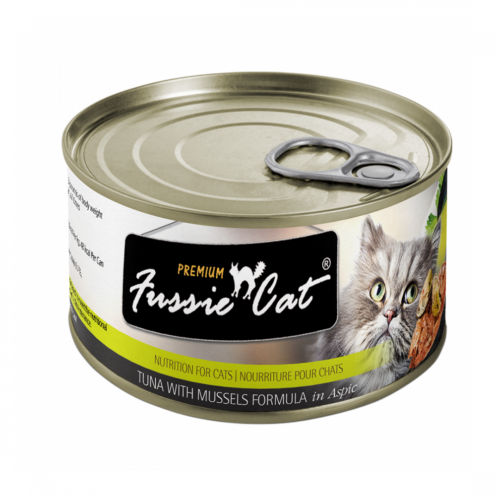 Fussie Cat Premium Tuna with Mussels Canned Cat Food