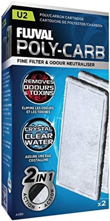 Fluval Underwater Filter Stage 2 Polyester/Carbon Cartridges