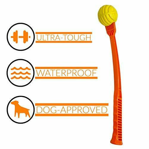 Flingerz Ultra Durable Whistling Ball Launcher Dog Toy