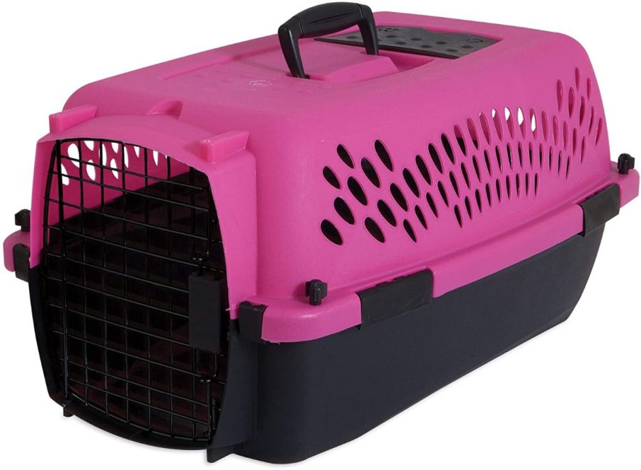 Aspen Pet Fashion Pet Porter Kennel Pink and Black