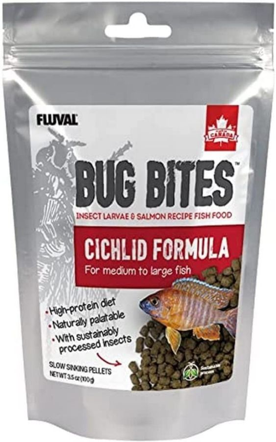 Fluval Bug Bites Cichlid Formula for Medium-Large Fish