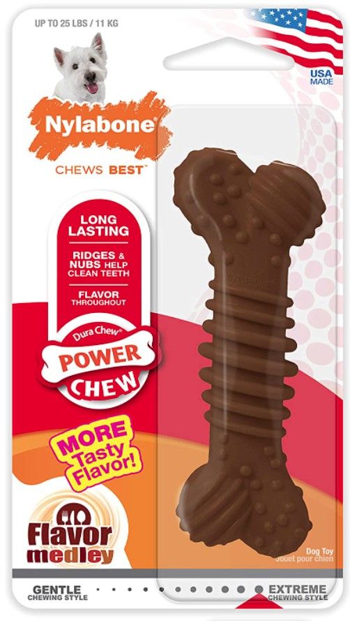 Nylabone Dura Chew Power Chew Bone Flavor Medley