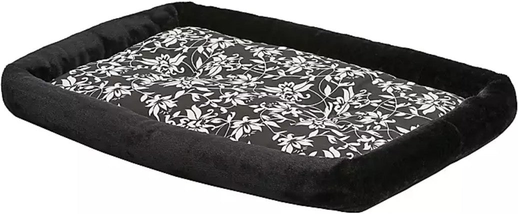 MidWest Quiet Time Bolster Bed Floral for Dogs