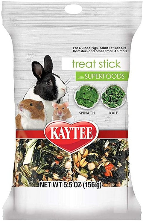 Kaytee Treat Stick with Superfoods Spinach and Kale for Small Pets