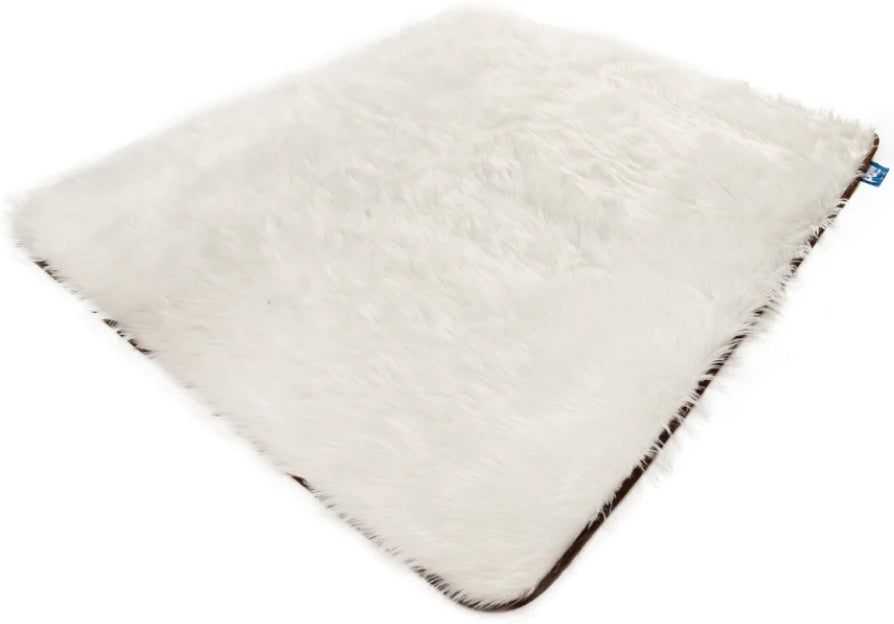 Paw Waterproof Fur Blanket White for Pets