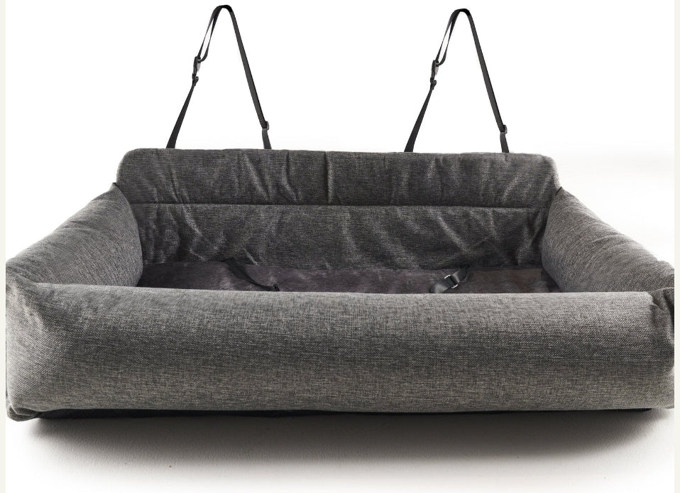Paw PupProtector Memory Foam Dog Car Bed Gray