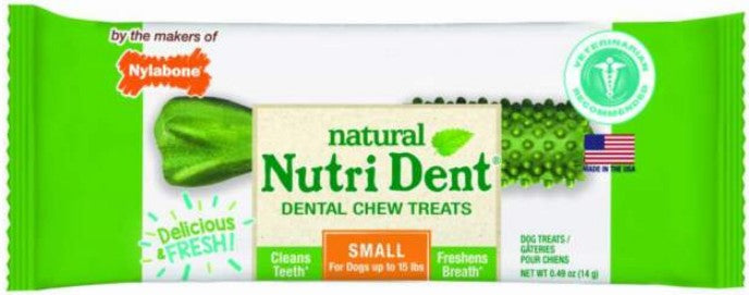 Nylabone Natural Nutri Dent Fresh Breath Limited Ingredients Small Dental Dog Chews