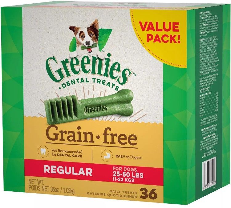Greenies Grain Free Regular Dental Dog Treat