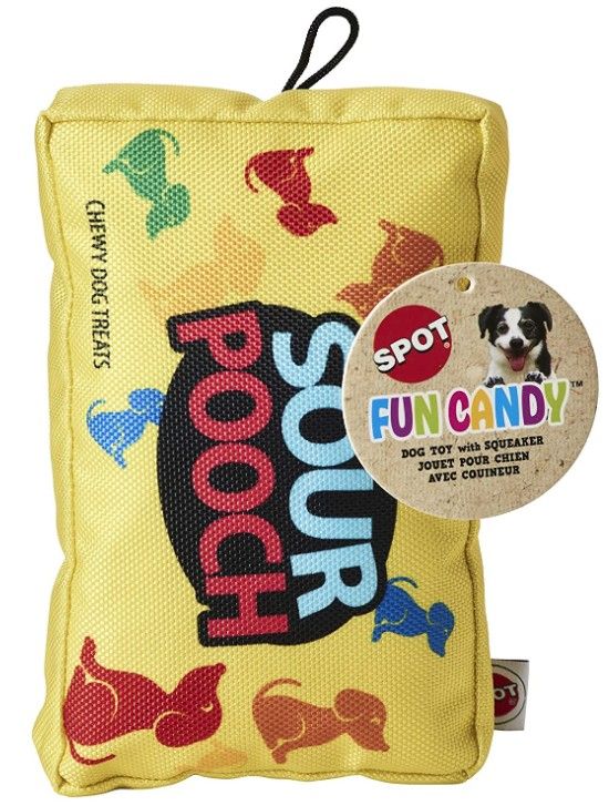 Spot Fun Candy Sour Pooch Plush Dog Toy
