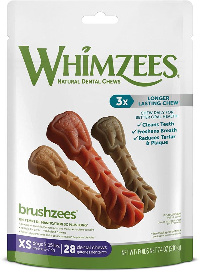 Whimzees Brushzees Dental Treats - X-Small