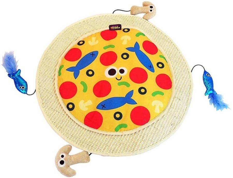 Mad Cat Pizza Purrty Play Mat for Cats