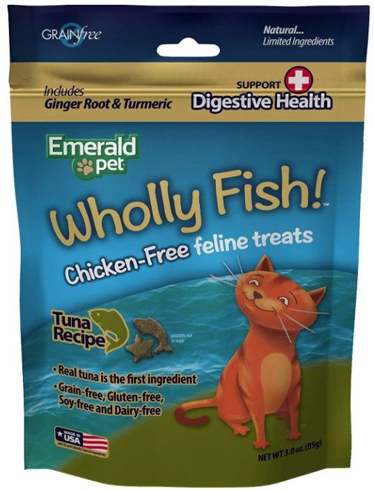 Emerald Pet Wholly Fish! Digestive Health Cat Treats Recipe