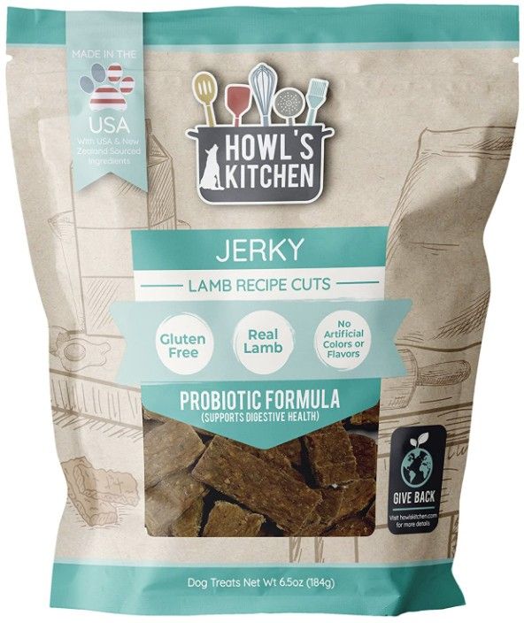 Howls Kitchen Lamb Jerky Cuts Probiotic Formula