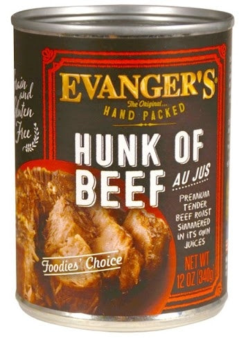 Evanger's Hand Packed Hunk of Beef Canned Dog Food