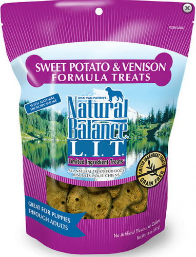 Natural Balance Rewards Crunchy Biscuits With Real Venison Dog Treats