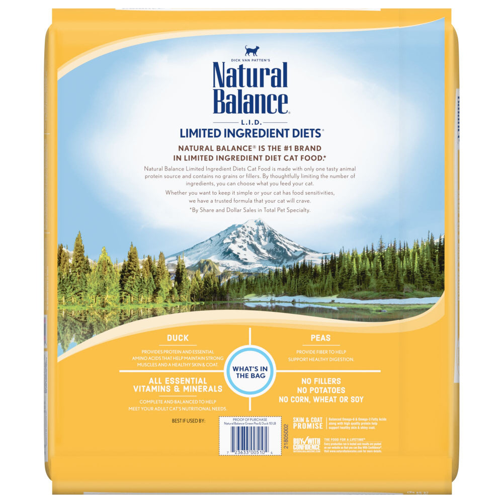 Natural Balance Limited Ingredient Reserve Grain Free Duck & Green Pea Recipe Dry Cat Food