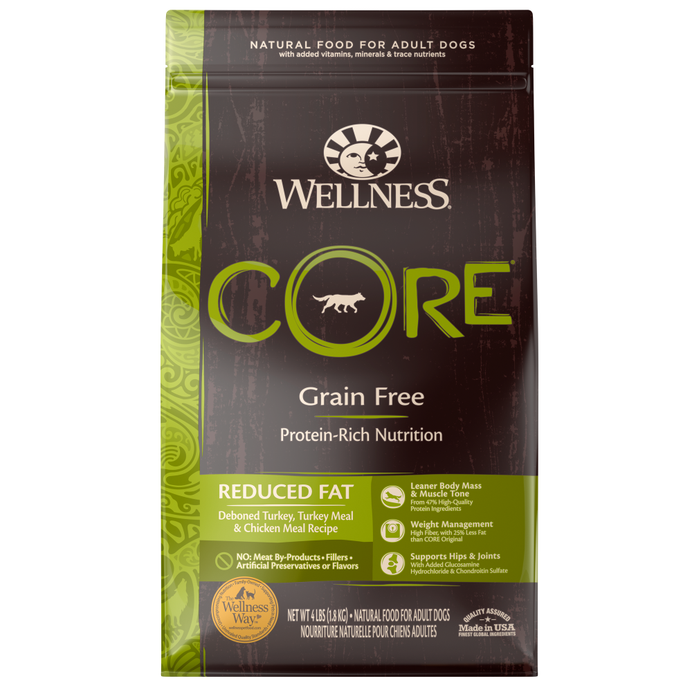Wellness CORE Natural Grain Free Reduced Fat Weight Management Turkey & Chicken Recipe Dry Dog Food