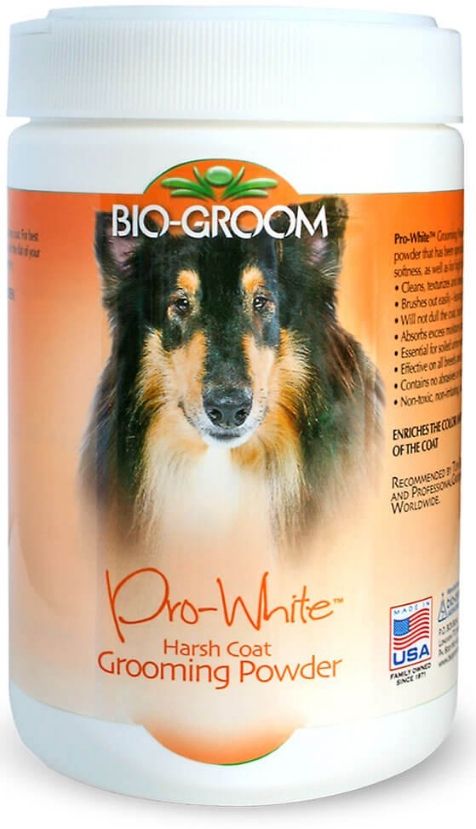Bio Groom Pro-White Harsh Coat Grooming Powder for Dogs