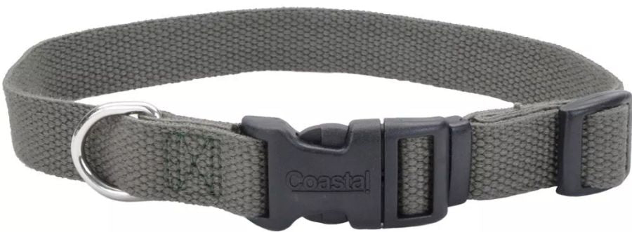 Coastal Pet New Earth Soy Adjustable Dog Collar Forest Green