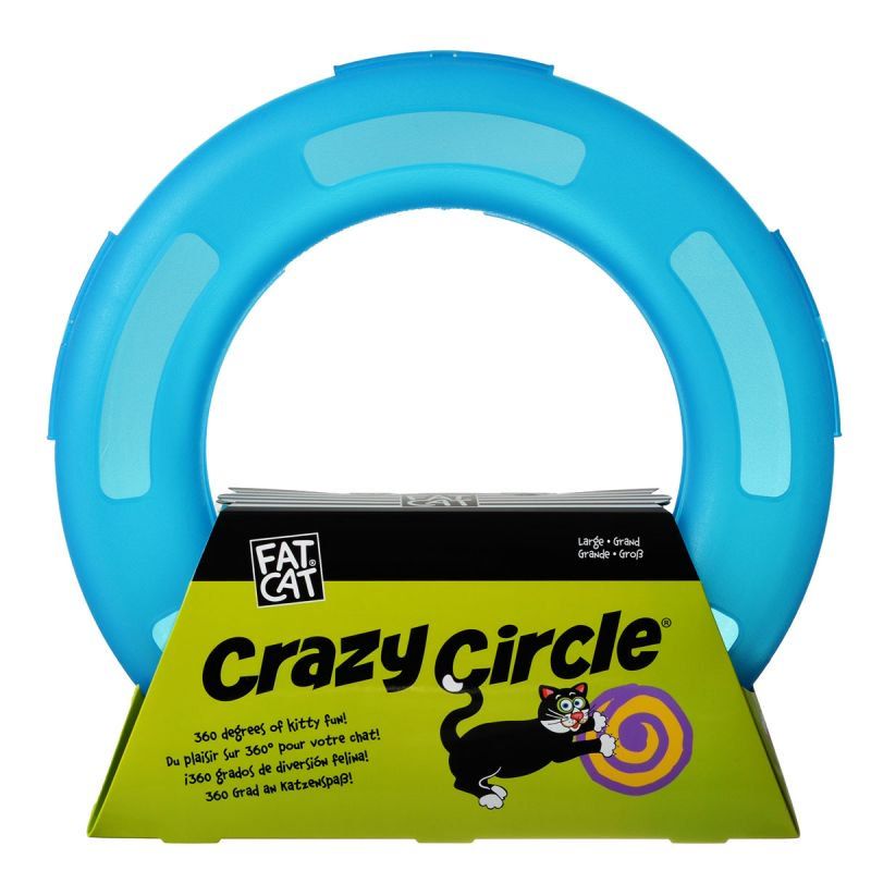 Petmate Crazy Circle Cat Toy - Blue