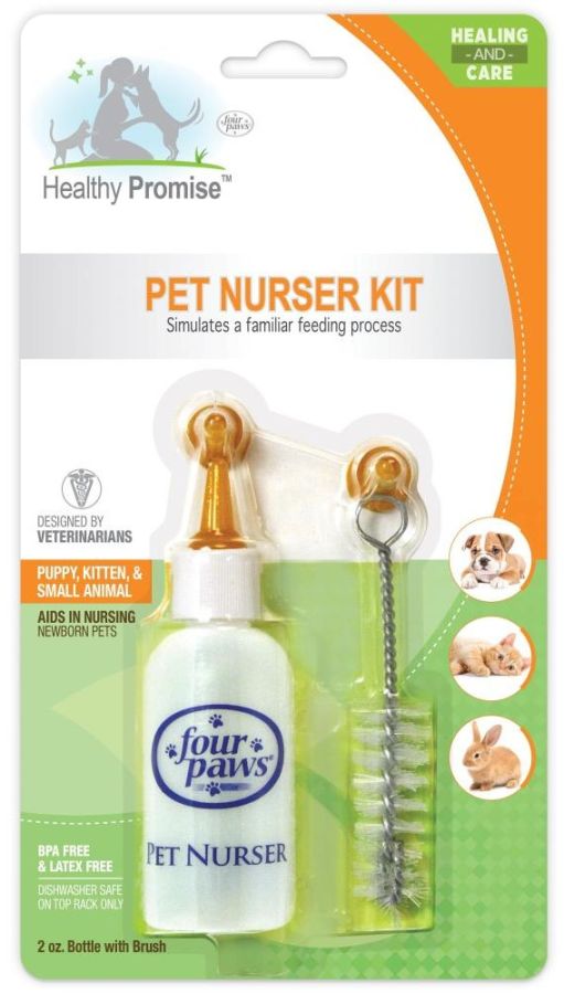 Four Paws Pet Nurser Bottle with Brush Kit