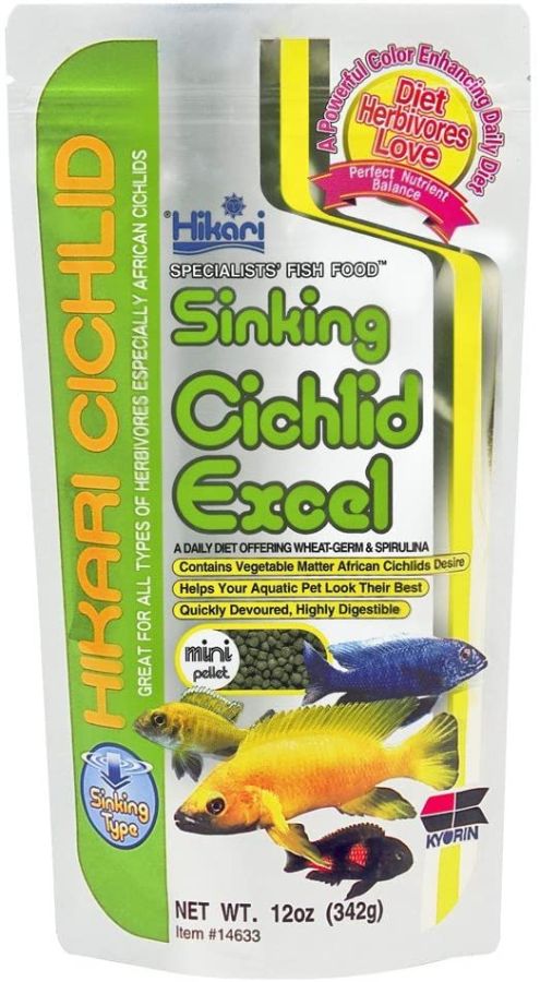 Hikari Cichlid Excel Sinking Fish Food - Mini Pellet