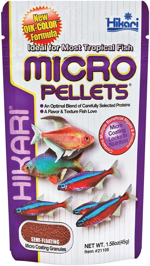 Hikari Micro Pellets for Tetras, Barbs & Small Fish
