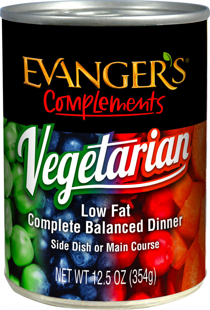 Evanger's Low Fat Super Premium All Fresh Vegetarian Dinner Canine and Feline Canned Food