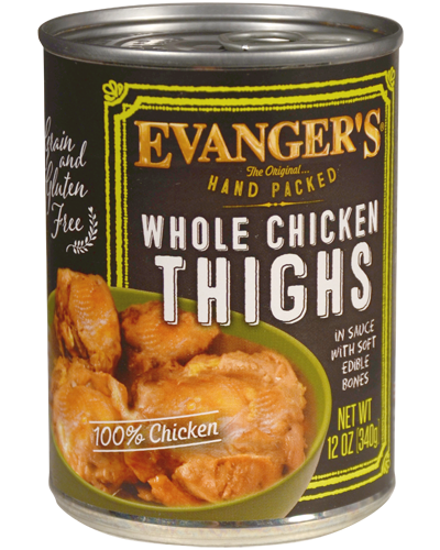 Evanger's Super Premium Hand-Packed Whole Chicken Thighs Canned Dog Food