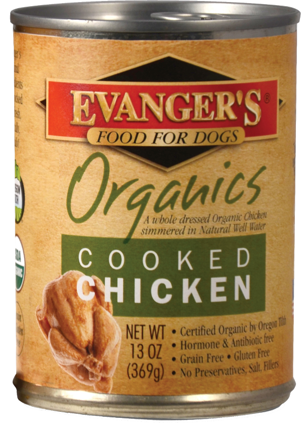 Evanger's 100% Organic Cooked Chicken Canned Dog Food