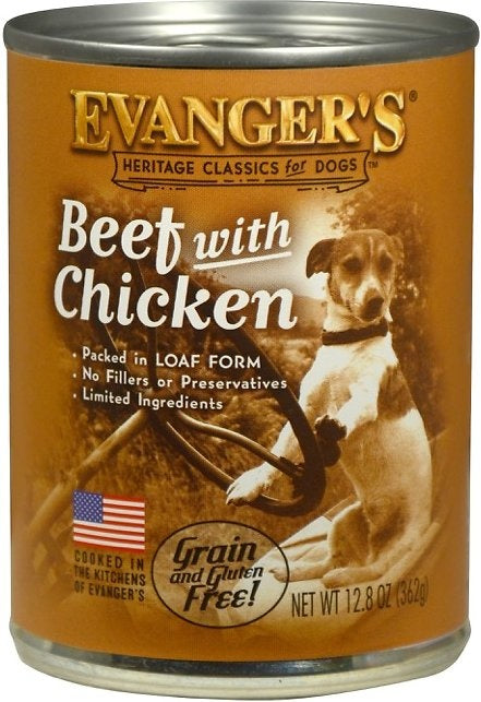 Evanger's Beef with Chicken Canned Dog Food