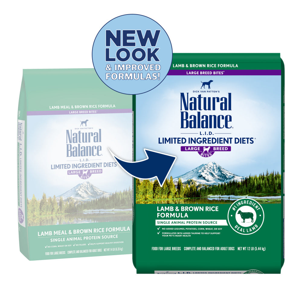 Natural Balance Limited Ingredient Lamb & Brown Rice Large Breed Recipe Dry Dog Food