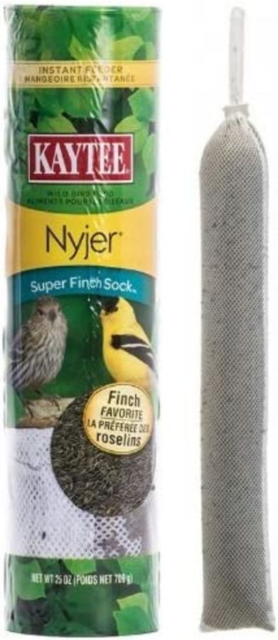 Kaytee Super Finch Sock Bird Feeder with Nyjer Seed