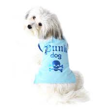 Petrageous Blue Punk Dog Tee Shirt