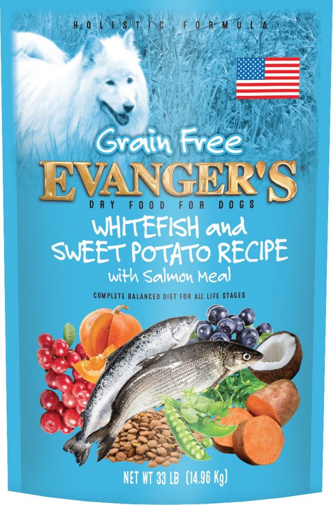 Evanger's Grain Free Super Premium Whitefish and Sweet Potato Dry Dog Food
