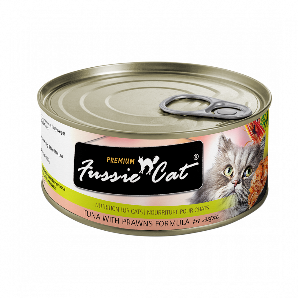 Fussie Cat Premium Tuna with Prawns Formula in Aspic Canned Food