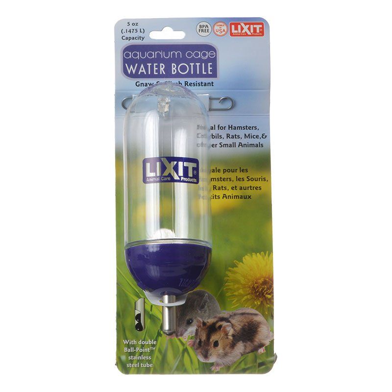 Lixit Aquarium Cage Water Bottle Clear