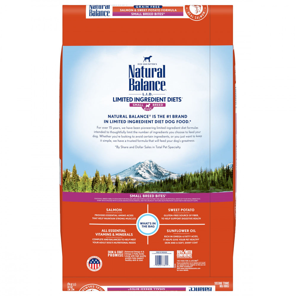 Natural Balance Limited Ingredient Grain Free Salmon & Sweet Potato Small Breed Recipe Dry Dog Food